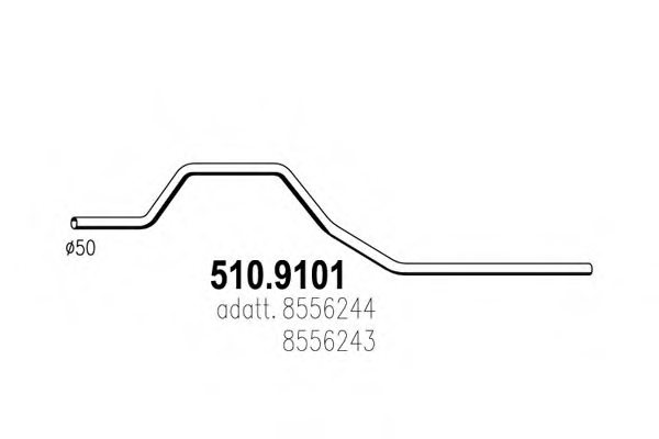 IVECO 8556244 Exhaust Pipe